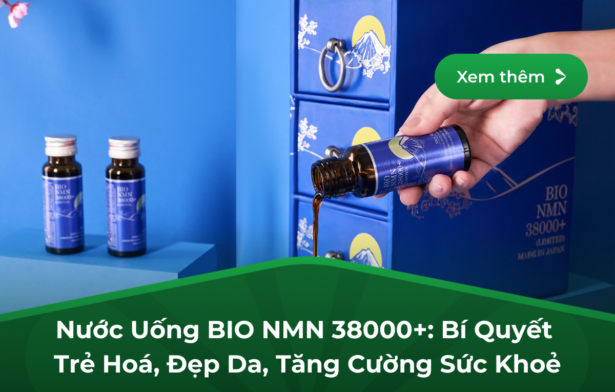 Nước Uống BIO NMN 38000+: Bí Quyết Trẻ Hoá, Đẹp Da, Tăng Cường Sức Khoẻ