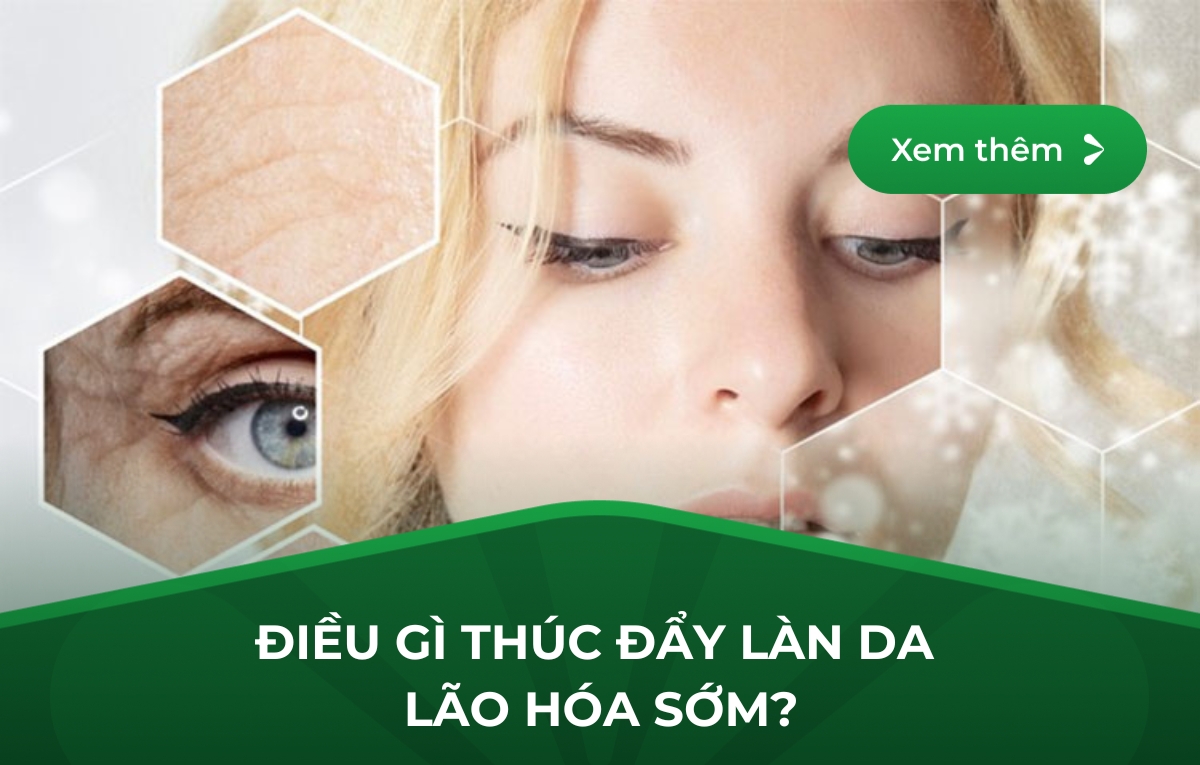 ĐIỀU GÌ THÚC ĐẨY LÀN DA LÃO HÓA SỚM?